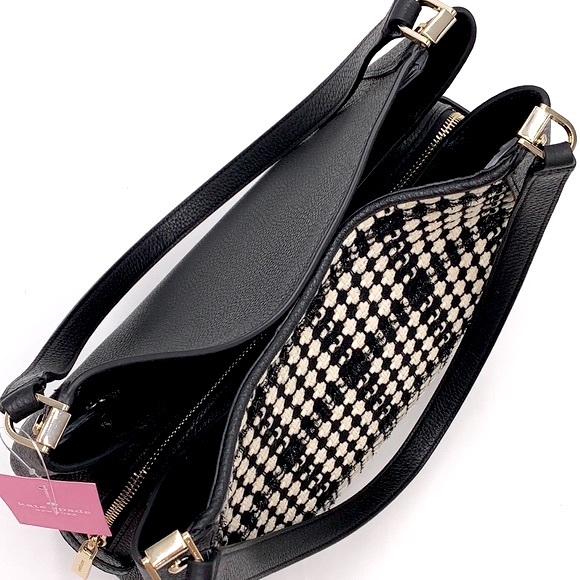 Kate Spade Leila Tweed Medium Triple Compartment Shoulder Bag Tote - Picture 9 of 16